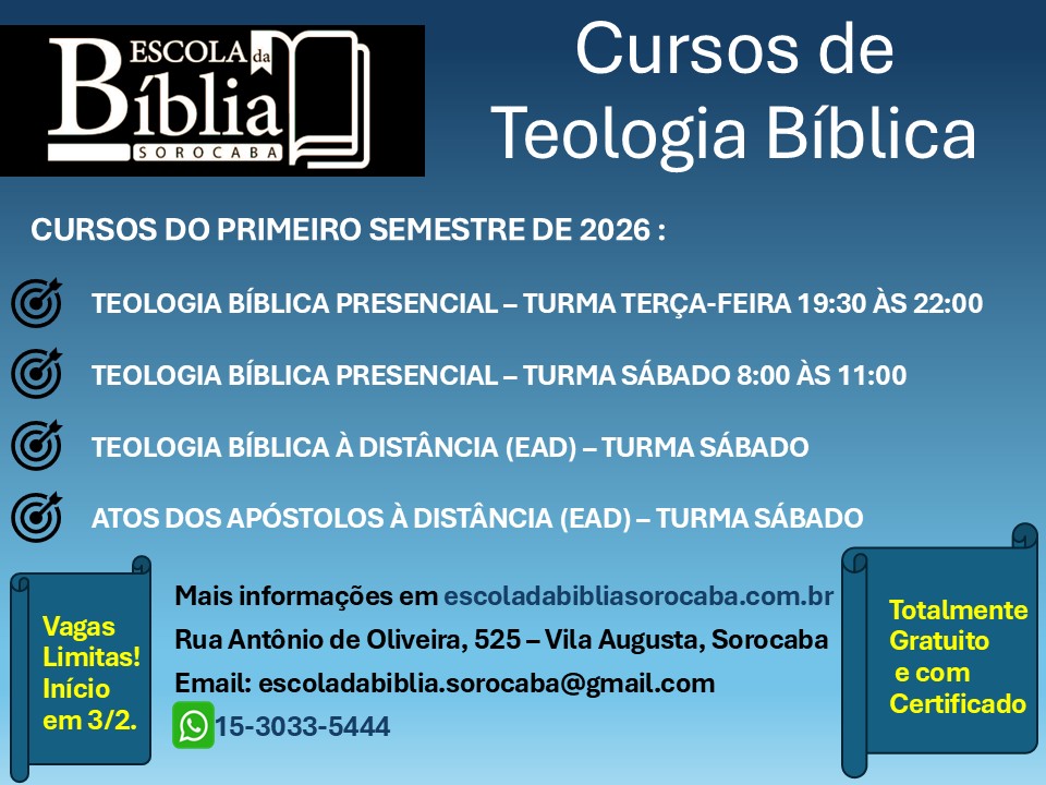 Cursos de Teologia Bíblica e Capelania